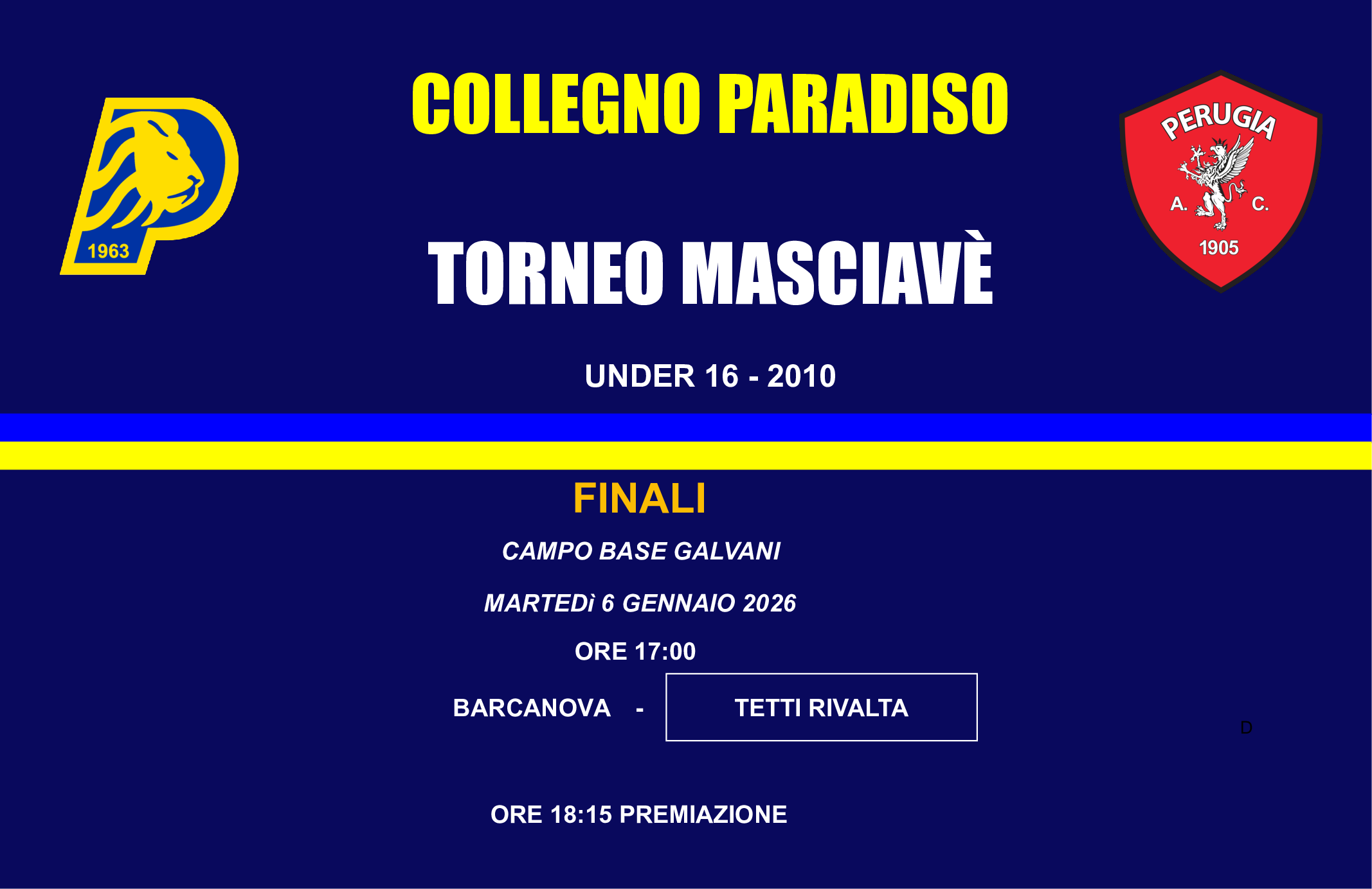 Classifica Torneo Masciavè U16